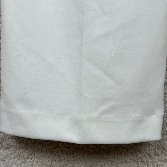 Anne Klein Pants Womens 10 Ivory High Rise Wide Leg Professional Office Career - Picture 8 of 13